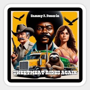 Sweetmeat Rides Again Movie Poster Sticker